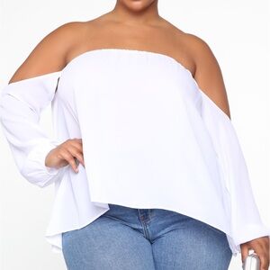 NWT white off the shoulder top